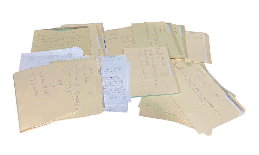 Approximately 30+ Civil War Letters Belonging to the Keel Family: Well Researched. See Photos. 