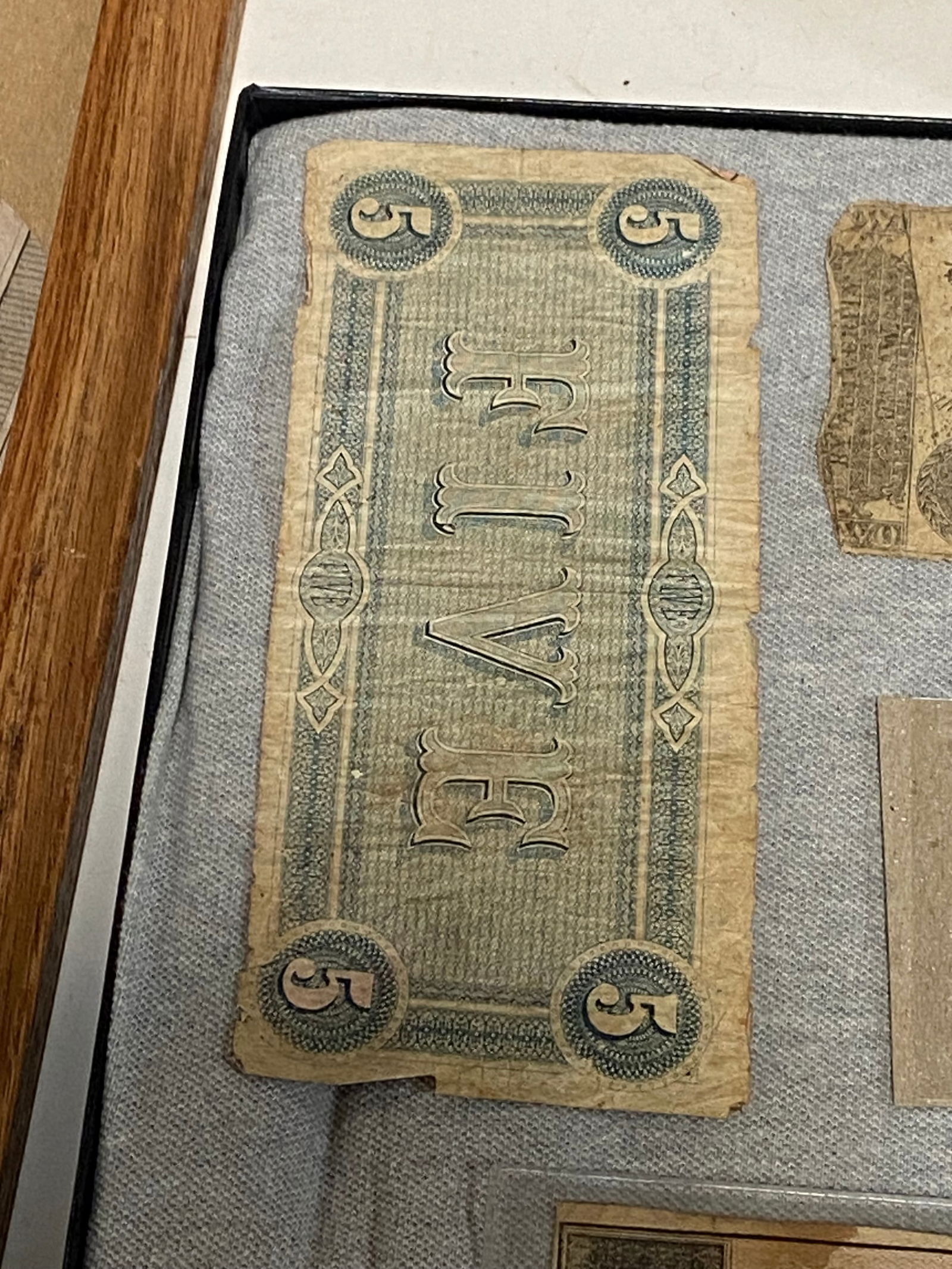 Civil War Era Currency in Riker and Frame - 7