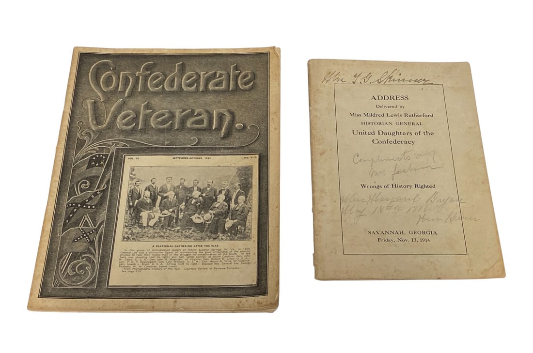 United Daughters of the Confederacy Books with Letters (1 of 10)