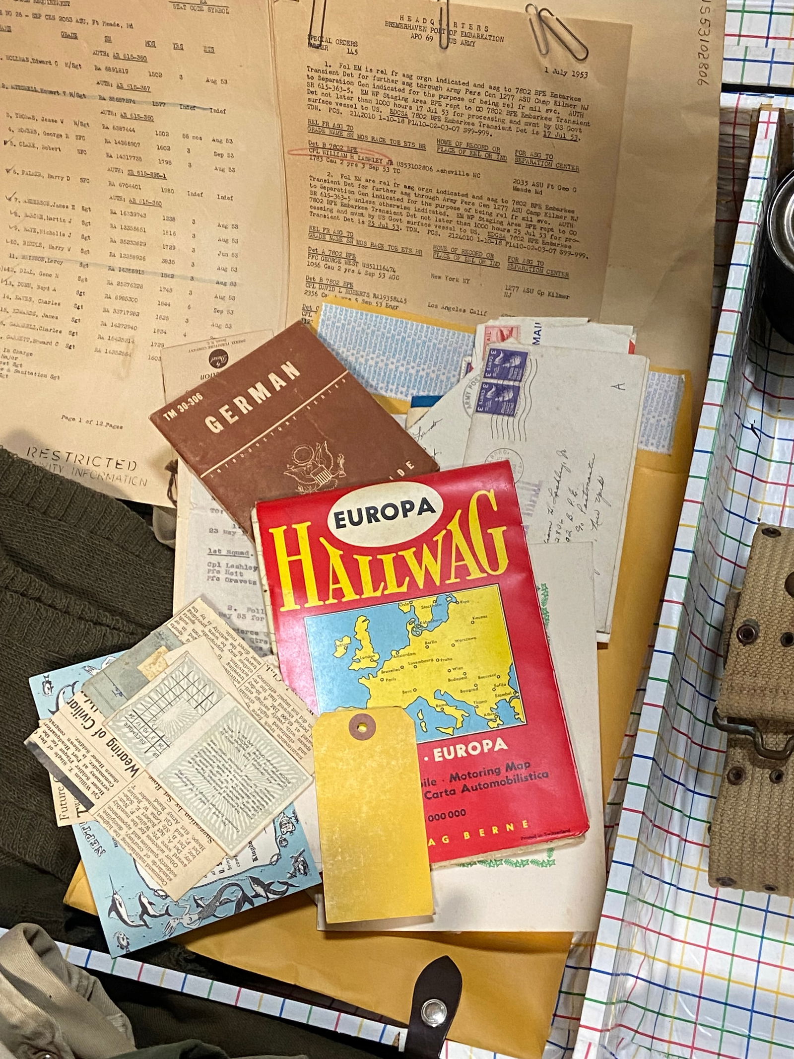 Korean War Footlocker Belonging to William H Lashley JR - 18