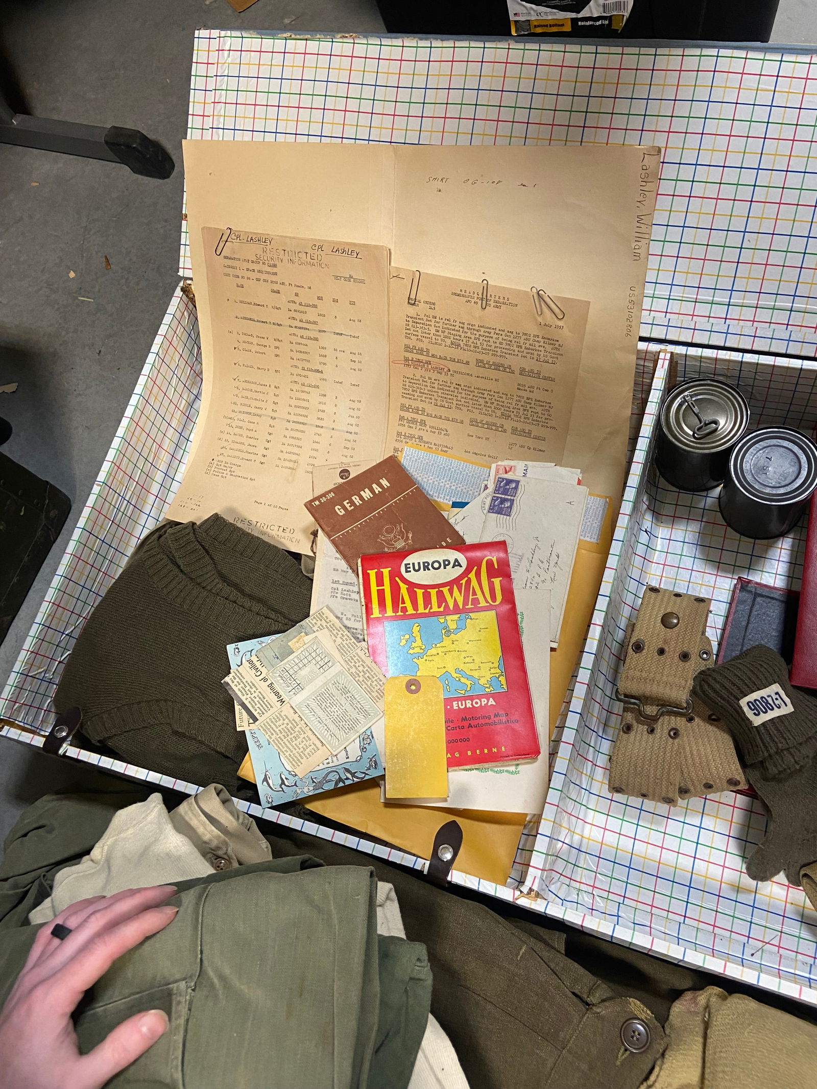 Korean War Footlocker Belonging to William H Lashley JR - 19