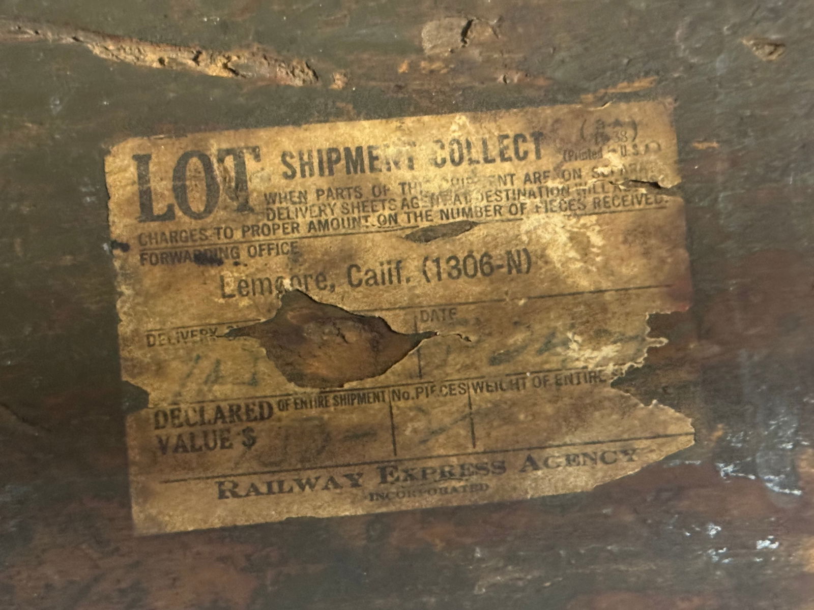 WWII Footlocker Belonging to Albert T. Willis Jr. Mars Task Force - 16