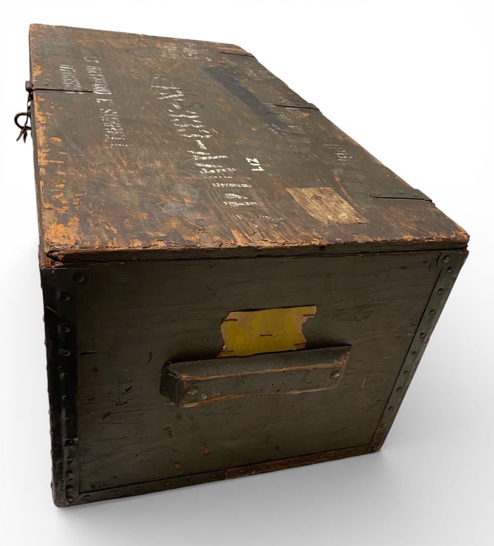 WWII Footlocker Belonging to Albert T. Willis Jr. Mars Task Force - 18