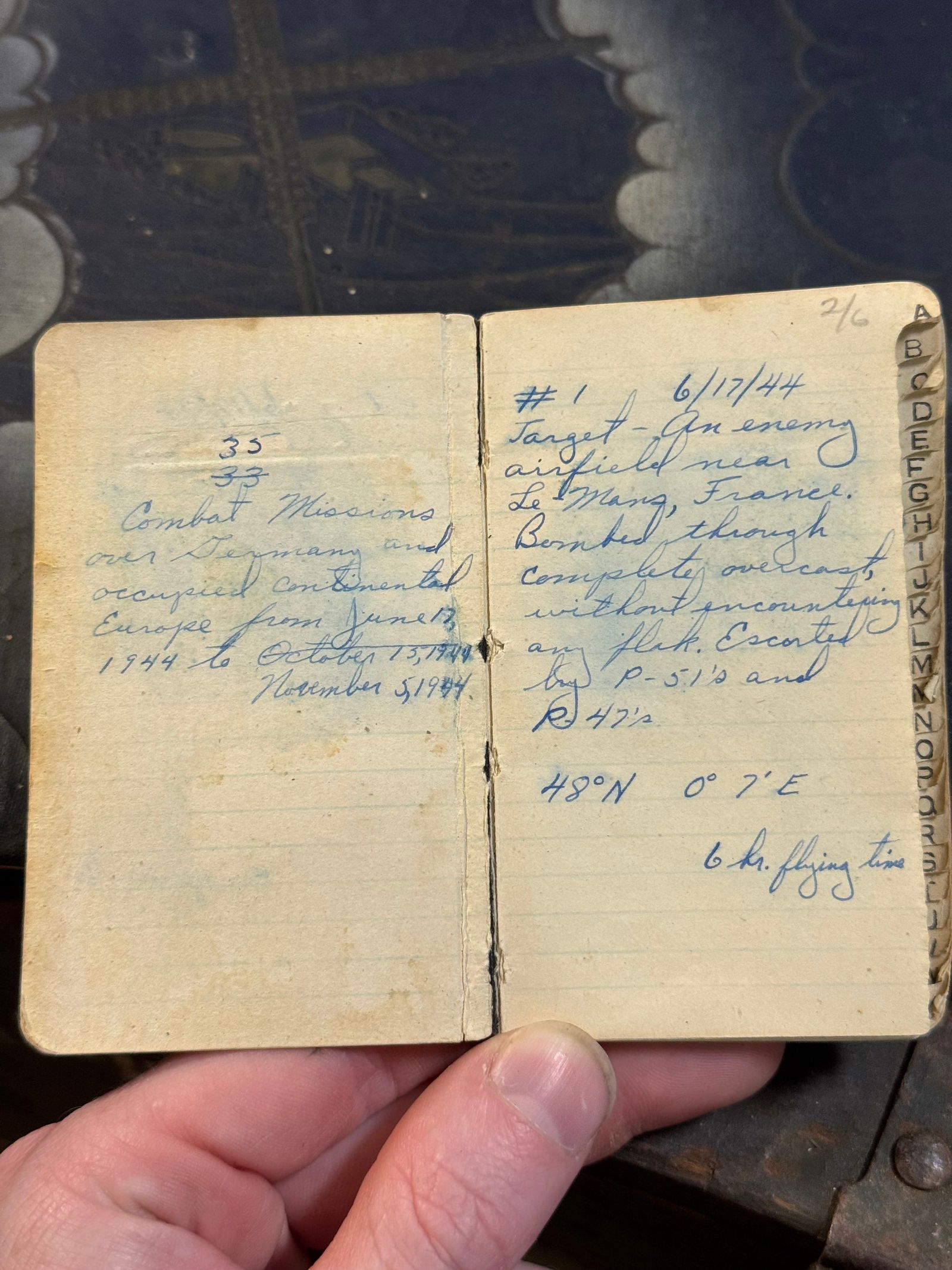 WWII Footlocker Belonging to Albert T. Willis Jr. Mars Task Force - 7