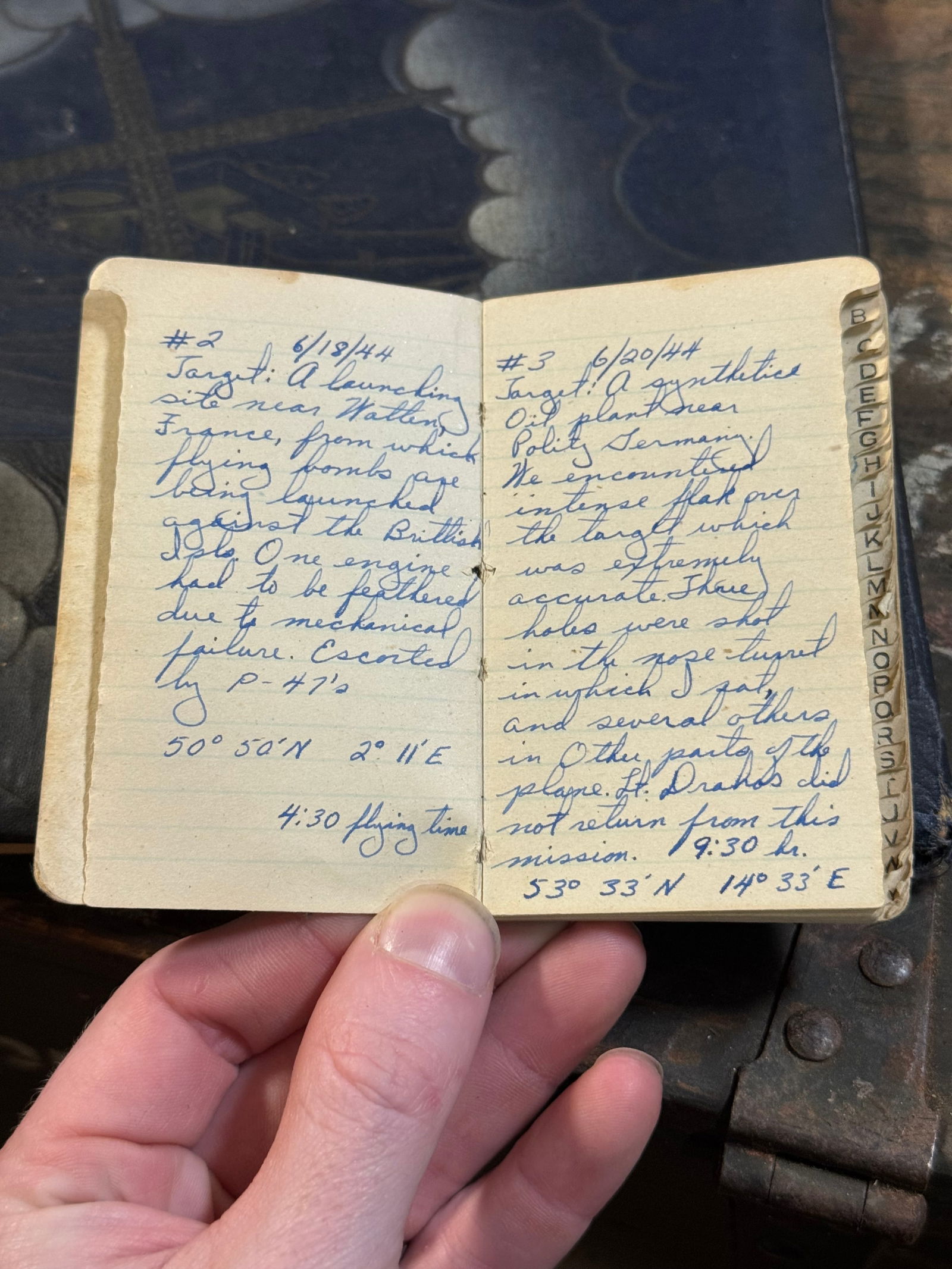 WWII Footlocker Belonging to Albert T. Willis Jr. Mars Task Force - 8