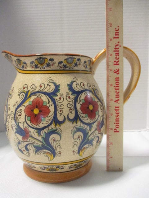 Deruta Pattern Ceramic Pitcher - 6