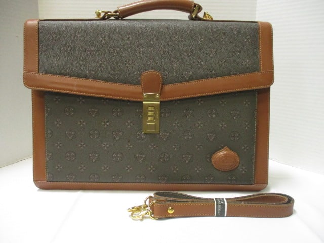 Christian Raguerre (Italy) Satchel Briefcase: 16 1/2" x 13", appears unused 