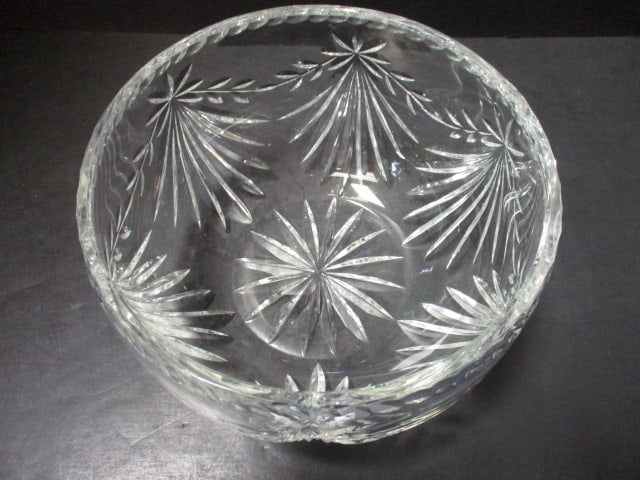 Vintage Cut-Glass Crystal Bowl - 3