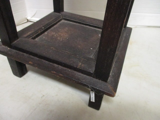 Bamboo and Wood Lamp with Door and Shelf - 8