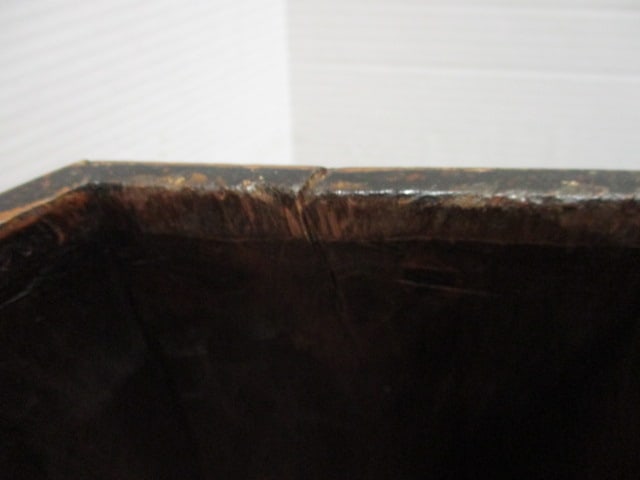 Antique Chinese Handpainted Wood Rice Barrel - 5