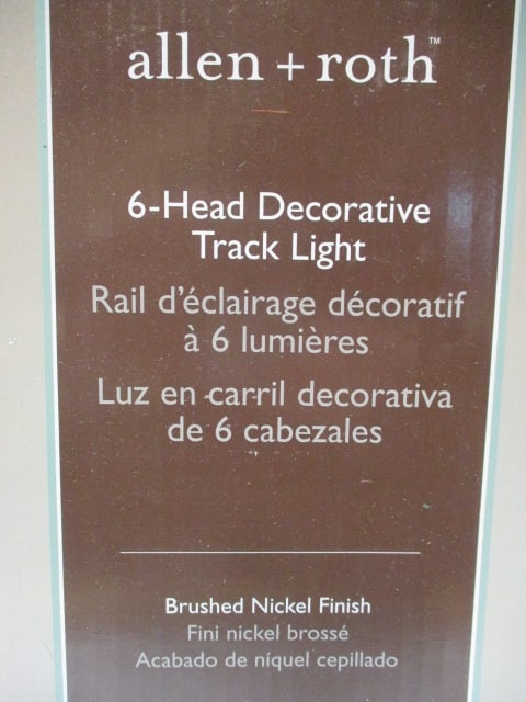 New Old Stock Allen+Roth Brushed Nickel 6-Head Decorative Track Light - 2