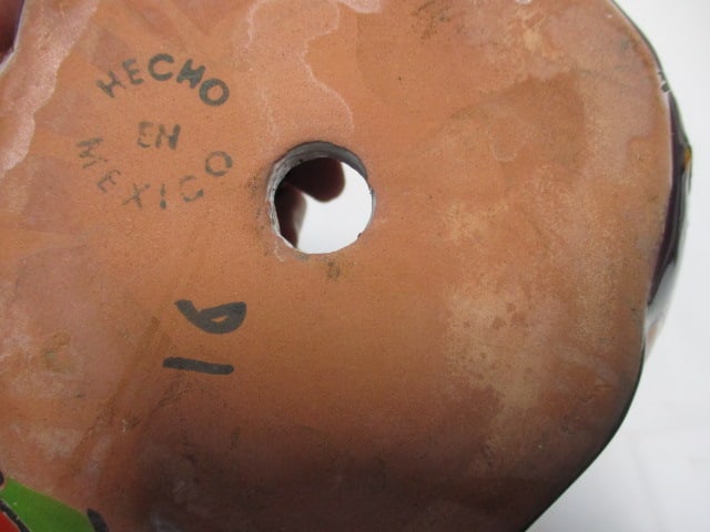 Lot of Mexican Pottery - Duck Planter, Vase, Small Bowl and Plate - 7