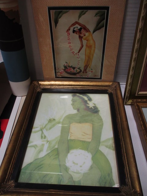Art Shelf Lot - Framed Prints, Vintage Posters and Advertisements, 1920s - 6