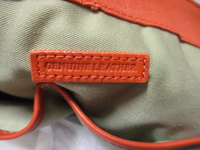 Gili Orange Leather Handbag - 2