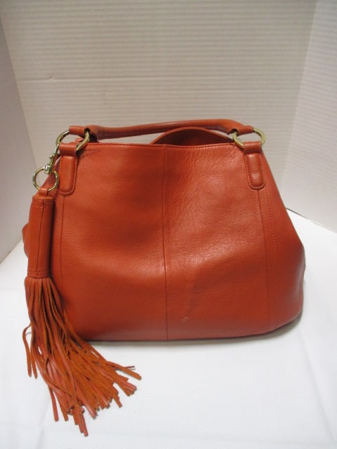 Gili Orange Leather Handbag - 4