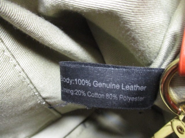 Gili Orange Leather Handbag - 8