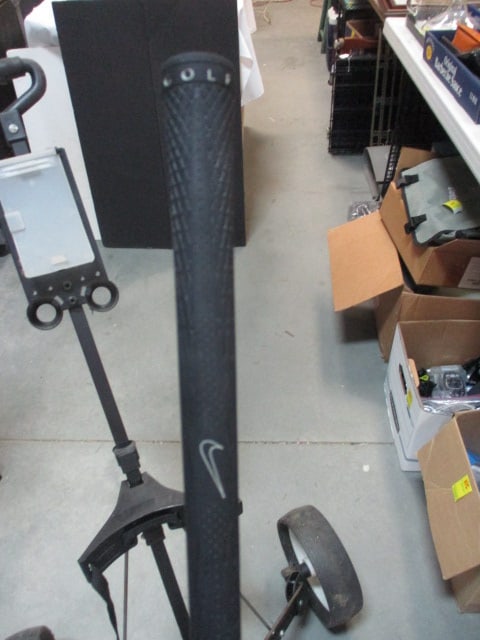 Golf Bag Cart, Nike Sumo SQ 5000 Driver, and Box of MaxFli Noodle Practice Balls - 16