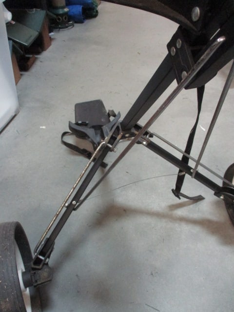 Golf Bag Cart, Nike Sumo SQ 5000 Driver, and Box of MaxFli Noodle Practice Balls - 5