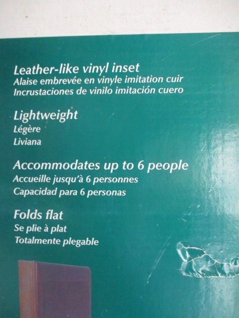 Cosco Bridgeport Collection Wood Folding Table in Original Box - 3