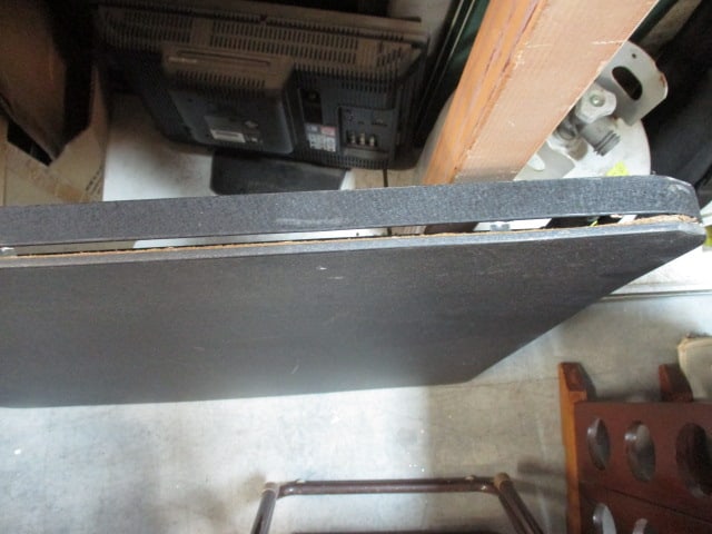 Black Metal Folding Card Table, Black Metal with Fabric Seat Folding Chair - 8