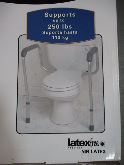 New Old Stock Medline Foldable Toilet Safety Rails - 4