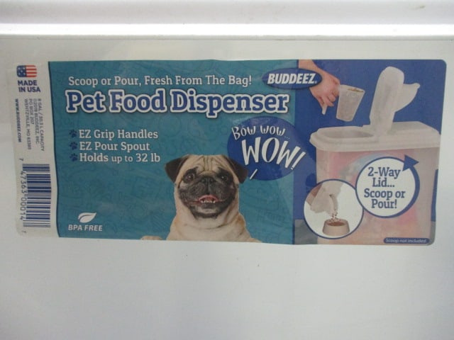 3 Buddeez Pet Food Dispenser Plastic Storage Containers - 2