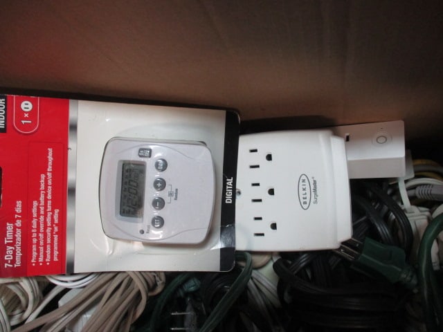 Lot of Electric Fans, Timers, Extension Cords, and Electrical Adapters - 5