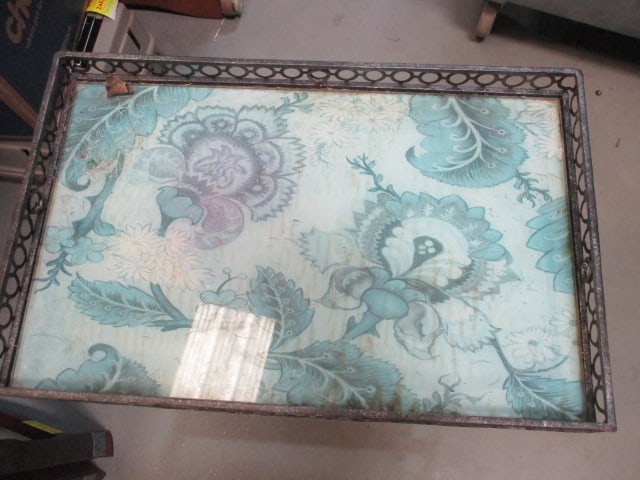 2 Wrought Iron and Tile Top Nesting Butler Tables - 2