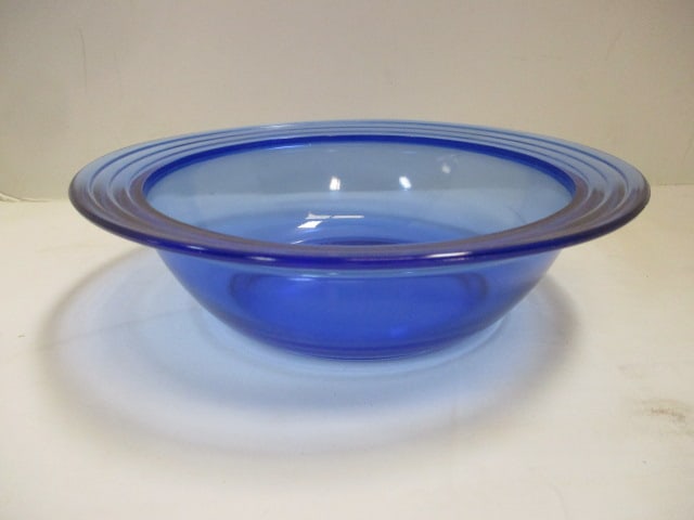 Cobalt Blue Glass Serving Bowl (1 of 4)