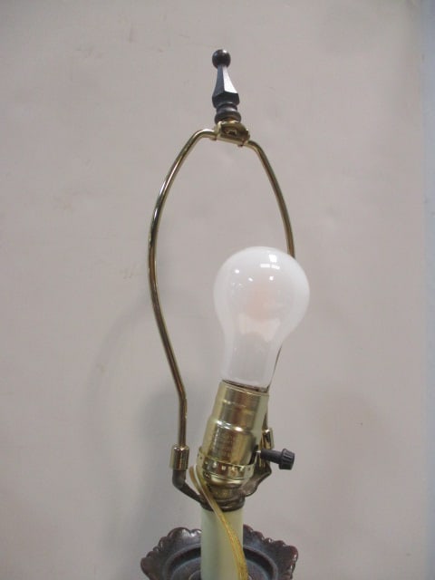 2 Decorative Metal Table Lamps - 9