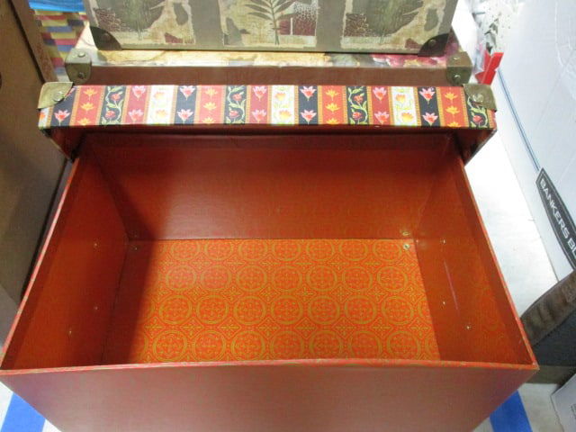 5 Decorative Paper-Covered Storage Boxes - All Sizes - 4
