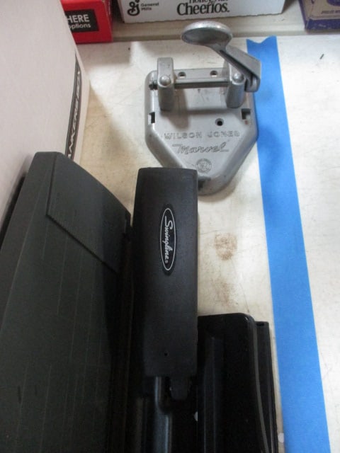 Office Lot - Notebooks, Hanging Folders, Envelopes, Labels, Hole Punchers, - 2