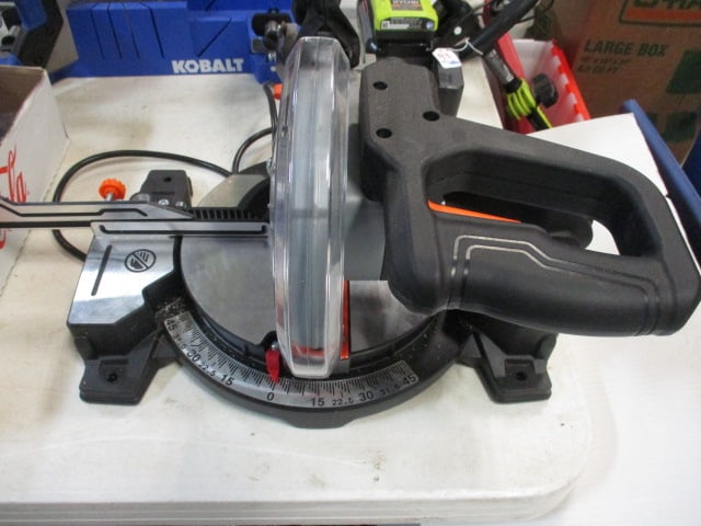 Warrior 7 1/4" Compound Single Bevel Miter Saw and 2 New Old Stock Bauer - 11
