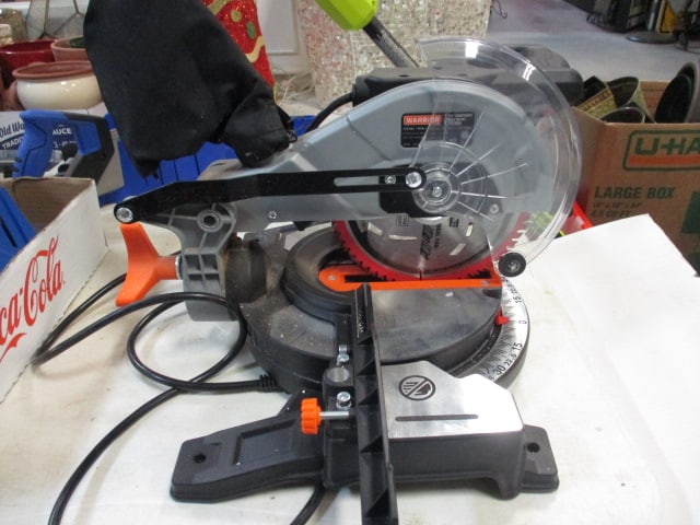 Warrior 7 1/4" Compound Single Bevel Miter Saw and 2 New Old Stock Bauer - 3