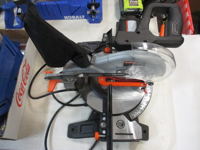 Warrior 7 1/4" Compound Single Bevel Miter Saw and 2 New Old Stock Bauer - 4