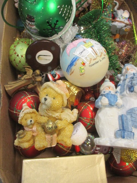 Vintage Christmas Decorations - Handpainted Ornaments, Angels, Snowmen, etc. - 3