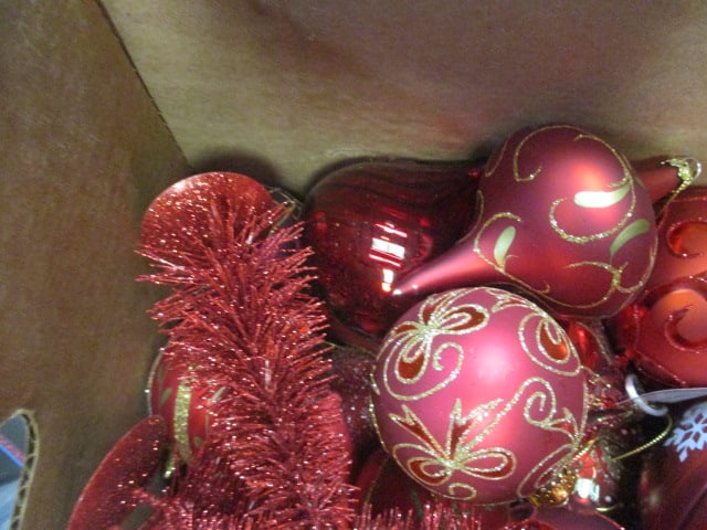 Red Christmas Decorations - Ornaments, Trees, Birds, etc. - 3