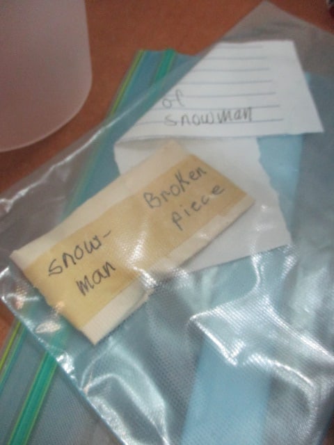 Lot of 6 Glass and Plastic Snowman Sculptures - 5