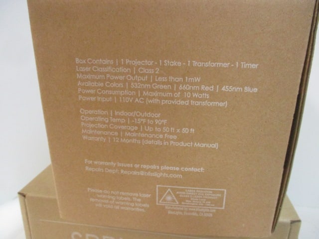 2 BlissLights Spright Smart Indoor/Outdoor Laser Projectors in Original Boxes - 3