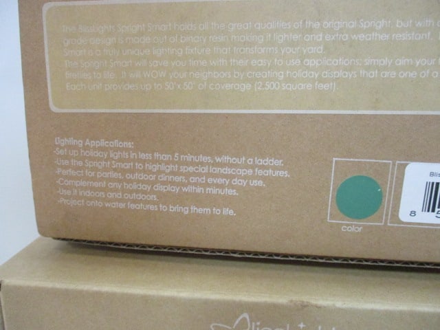 2 BlissLights Spright Smart Indoor/Outdoor Laser Projectors in Original Boxes - 4