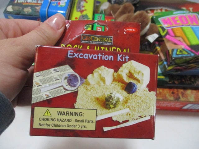 Kid's Lot - Books, Card Games, Colored Pencils and Chalk, Dinosaur Eggs, etc. - 8