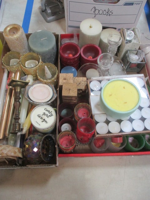 Lot of Candles and Candle Holders (1 of 10)