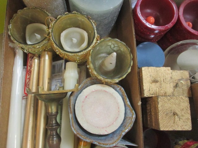 Lot of Candles and Candle Holders - 7