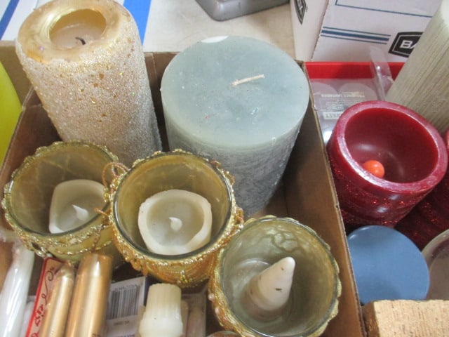 Lot of Candles and Candle Holders - 8
