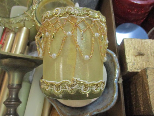 Lot of Candles and Candle Holders - 9