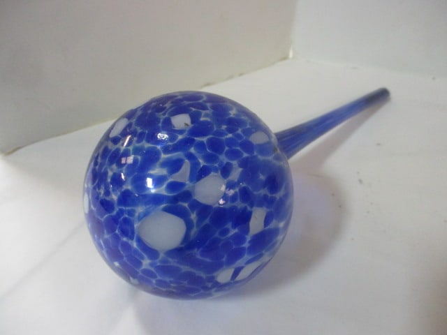 Handblown Glass Watering Globe and Witch/Spirit Ball - 3