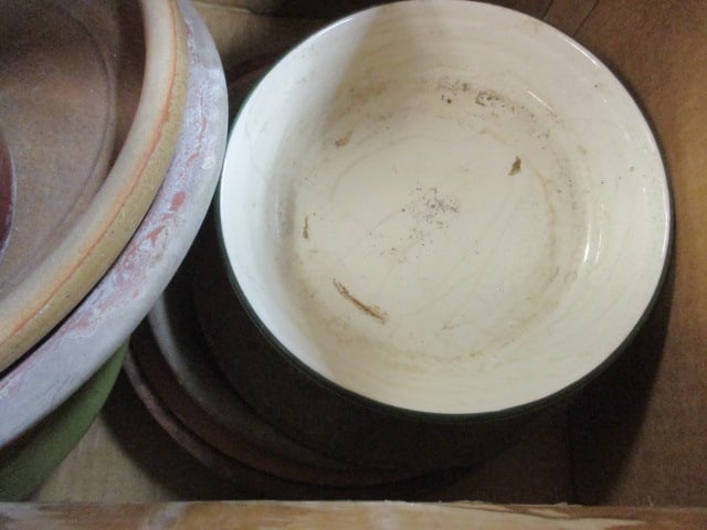 Lot Ceramic Pottery Planter Underplates and 2 Flower Pots - 4