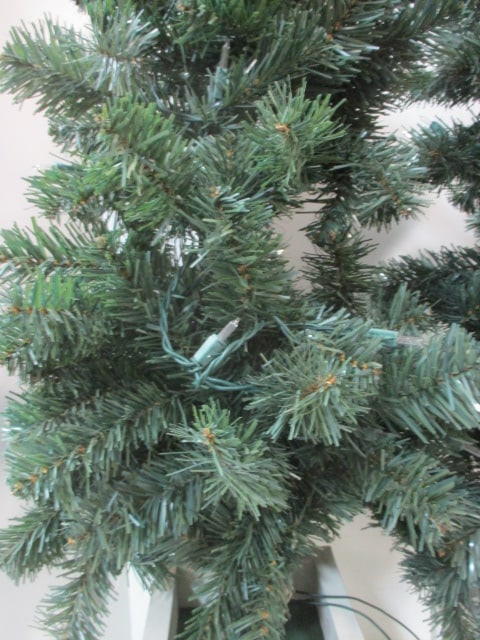 Pair of Old Time Pottery Pre-Lit Porch Christmas Trees with Original Boxes - 4