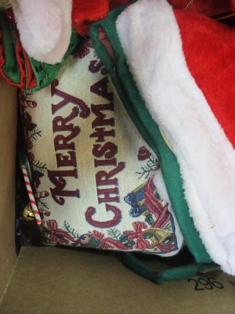 Large Lot of Christmas Stockings, Ornaments, Baking Supplies, and Party Favors - 4