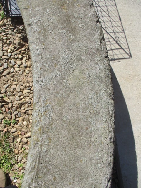 Curved Concrete Garden Bench - 3